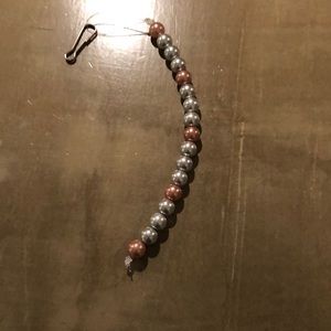 Handmade keychain silver and bronze